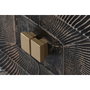 DKD Home Decor Mueble TV Mandala Mango y Metal Negro 160x40x50