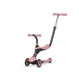 Ociotrends Patinete 5 en 1 Rosa Infantil - Patinete con asiento y empuñadura para niños de 1 año, con 3 ruedas, sonidos e idiomas español/inglés/francés