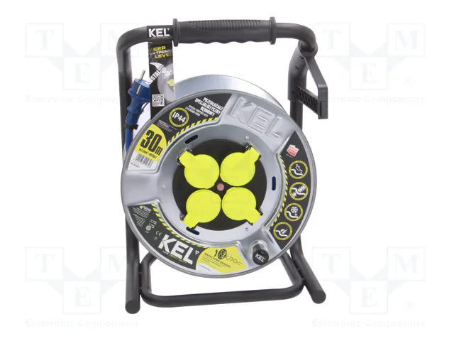 KEL Prolongador de alimentación H07BQ-F 3G2,5mm2 30m azul