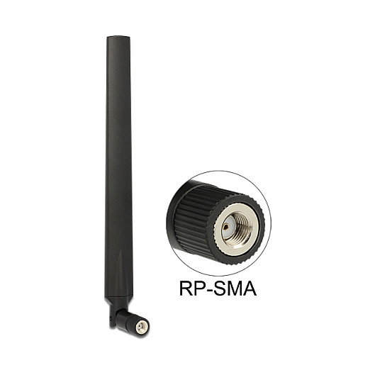 DeLOCK 88899 Antena WLAN Omnidireccional 7 dBi RP-SMA Negro DeLOCK 88899 Antena WLAN Omnidireccional 7 dBi RP-SMA Negro