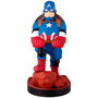 EXQUISITE GAMING Cable Guy Soporte Sujeción Figura Capitán América Marvel 20cm para Mandos y Móviles
