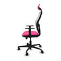 PIQUERAS Y CRESPO Silla de oficina Jorquera Rosa y Blanca