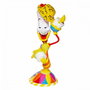 Enesco Figura Disney La Bella Y La Bestia por Romero Britto Resina Estilo Pop Art Brillante Pintada a Mano
