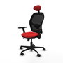 PIQUERAS Y CRESPO Silla de oficina Jorquera con mecanismo Sincro/Traslack Rojo y Negro