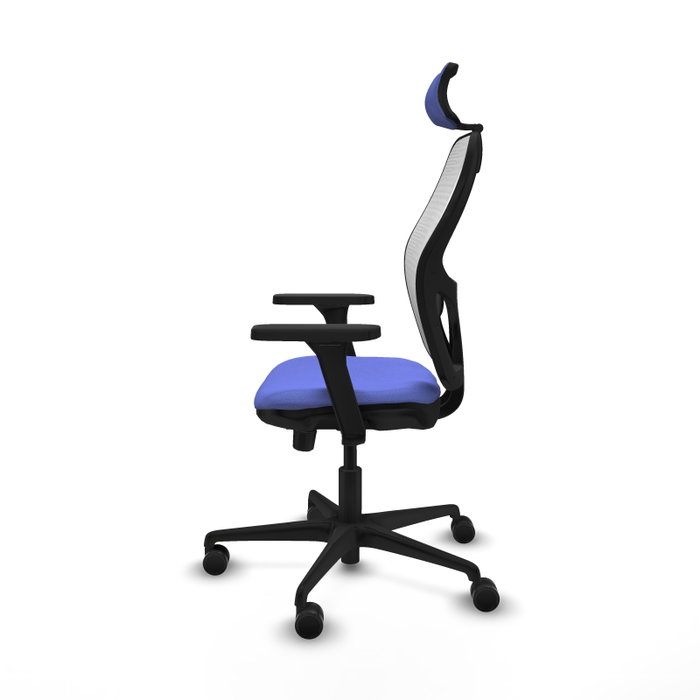 PIQUERAS Y CRESPO Silla de oficina Jorquera con mecanismo Sincro/Traslack Azul claro y Blanco PIQUERAS Y CRESPO Silla de oficina Jorquera con mecanismo Sincro/Traslack Azul claro y Blanco