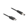 DeLOCK Cable de alimentación USB Type-C a CC 5,5 x 2,1 mm 1 m