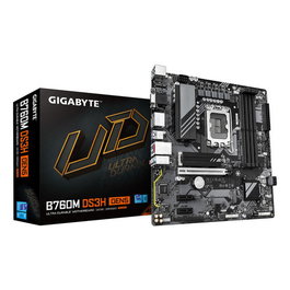 GIGABYTE B760M DS3H - Placa Base Intel B760 mATX LGA1700, 4x DDR5, PCIe 5.0, 2x M.2 PCIe 4.0, 2.5Gb Ethernet, USB 3.2 Gen 2 Type-C, HDMI, DisplayPort, SATA III