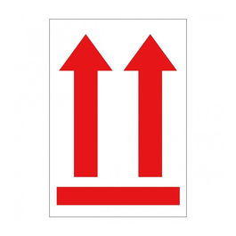 Apli Rollo Etiqueta Posición Vertical Roja