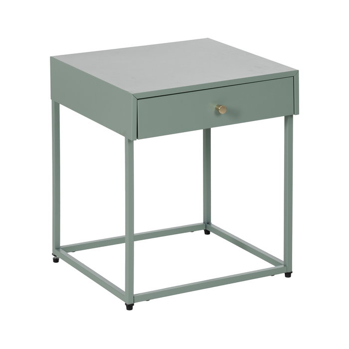 Mesita Verde Acero 43 X 41 X 50 cm Mesita Verde Acero 43 X 41 X 50 cm