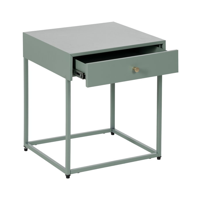 Mesita Verde Acero 43 X 41 X 50 cm Mesita Verde Acero 43 X 41 X 50 cm