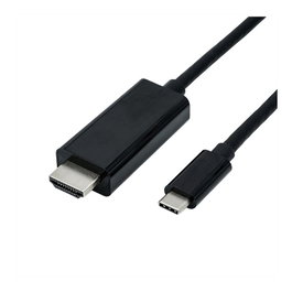 ROLINE Adaptador USB Tipo C a HDMI 5 m, Negro