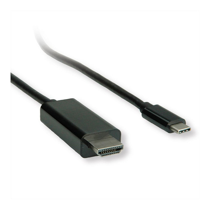 ROLINE Adaptador USB Tipo C a HDMI 5 m, Negro
