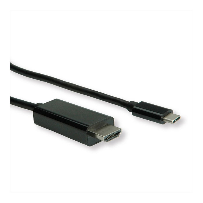 ROLINE Adaptador USB Tipo C a HDMI 5 m, Negro
