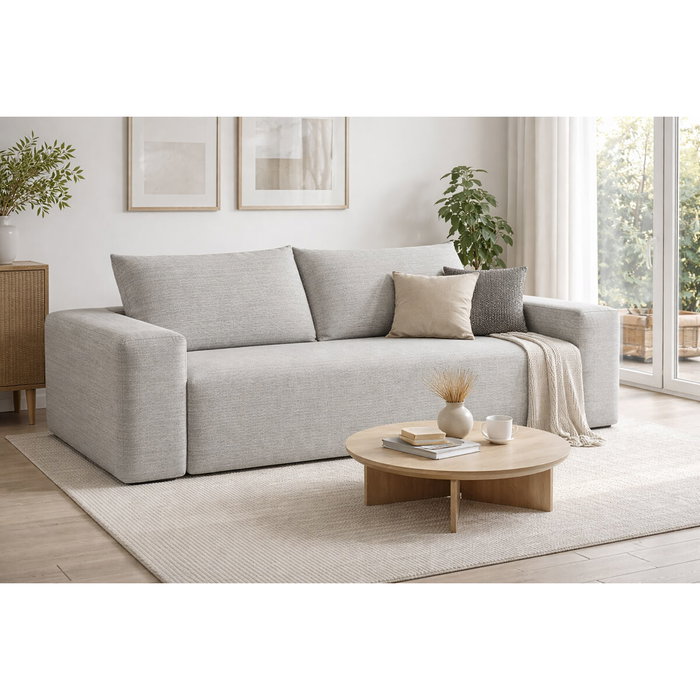 DKD Home Decor Sofá de Poliéster y Foam 180x90x64 cm