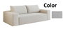 DKD Home Decor Sofá de Poliéster y Foam 180x90x64 cm