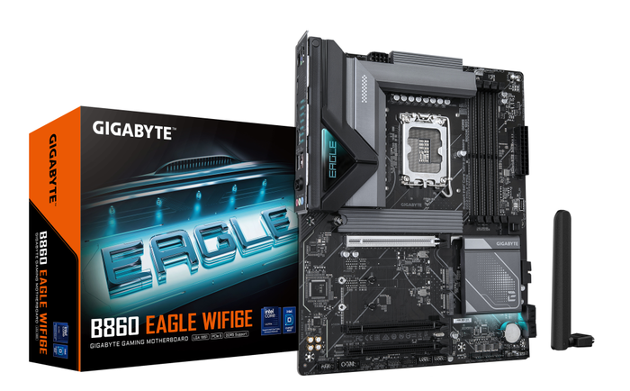 GIGABYTE B860 EAGLE WIFI6E Placa base Intel B860 LGA 1851 ATX DDR5 M.2 Gen5 Wi-Fi 6E