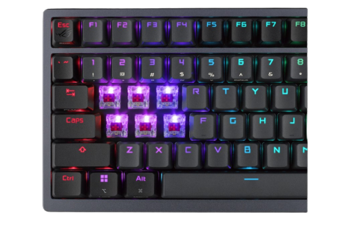 Asus ROG Azoth Teclado Mecánico 75% QWERTZ USB + RF Wireless + Bluetooth LED RGB Metálico 90MP0316-BKSA00 Asus ROG Azoth Teclado Mecánico 75% QWERTZ USB + RF Wireless + Bluetooth LED RGB Metálico 90MP0316-BKSA00