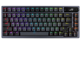 Asus ROG Azoth Teclado Mecánico 75% QWERTZ USB + RF Wireless + Bluetooth LED RGB Metálico 90MP0316-BKSA00