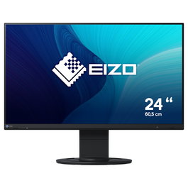 EIZO FlexScan EV2460-BK Monitor 23.8 pulgadas Full HD IPS 16:9 Negro con DVI, HDMI, DisplayPort, USB, Altavoces, 5 ms, Pivot, Altura Ajustable, 5 Años Garantía