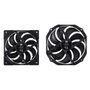 Endorfy Fortis 5 Dual Fan - Refrigerador de aire Negro con 2 ventiladores de 120/140 mm