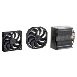 Endorfy Fortis 5 Dual Fan - Refrigerador de aire Negro con 2 ventiladores de 120/140 mm