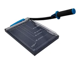 Q-connect Cizalla Metálica de Palanca para Papel DIN A4, Capacidad de Corte 10 Hojas