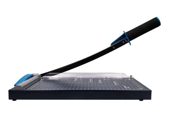 Q-connect Cizalla Metálica de Palanca para Papel DIN A4, Capacidad de Corte 10 Hojas