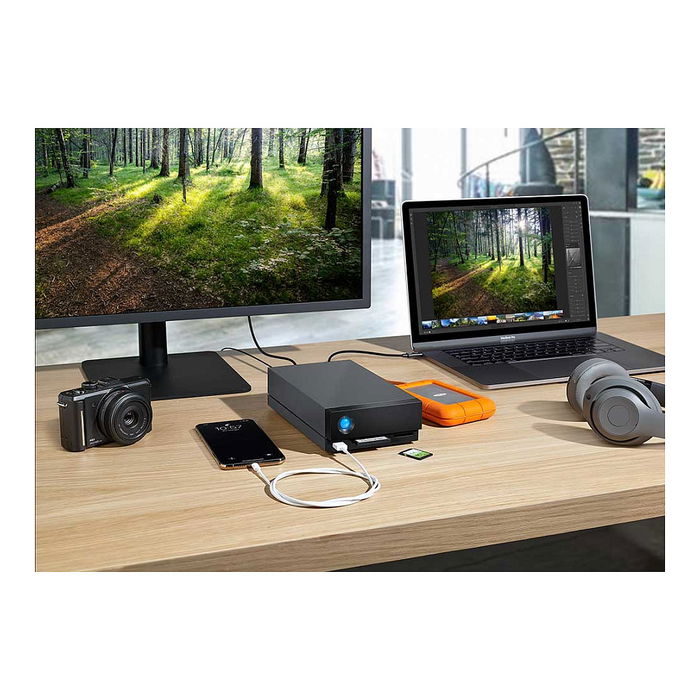 LaCie 1big Dock Disco Duro Externo 8TB 3.5" USB 3.2 Gen 1 / Thunderbolt 3 Estación de Acoplamiento con Lector de Tarjetas LaCie 1big Dock Disco Duro Externo 8TB 3.5" USB 3.2 Gen 1 / Thunderbolt 3 Estación de Acoplamiento con Lector de Tarjetas