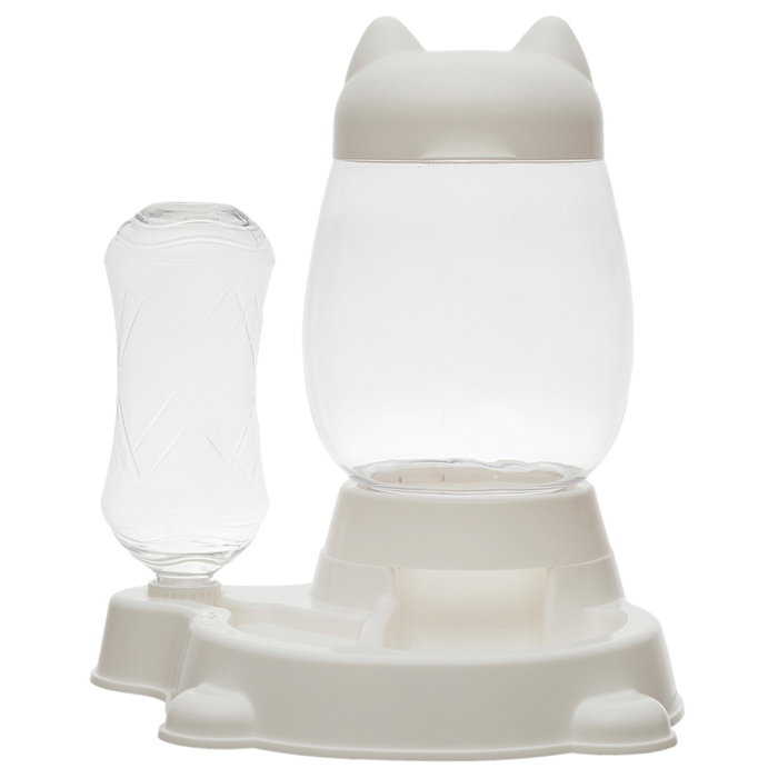 The Concept Factory Comedero-Bebedero Gato 2 en 1 Mon Chat Mon Ch Capacidad 2.2L Comida 400ml Bebida Medidas 25x27xh30cm