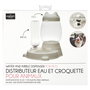 The Concept Factory Comedero-Bebedero Gato 2 en 1 Mon Chat Mon Ch Capacidad 2.2L Comida 400ml Bebida Medidas 25x27xh30cm