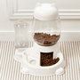 The Concept Factory Comedero-Bebedero Gato 2 en 1 Mon Chat Mon Ch Capacidad 2.2L Comida 400ml Bebida Medidas 25x27xh30cm