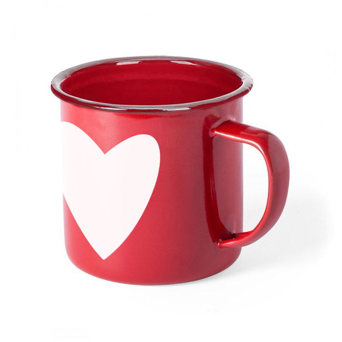 Privilege Taza Esmaltada 150ml Color/Diseño - 6.8 cm Ancho x 6 cm Alto x 8.5 cm Largo (24 Unidades)