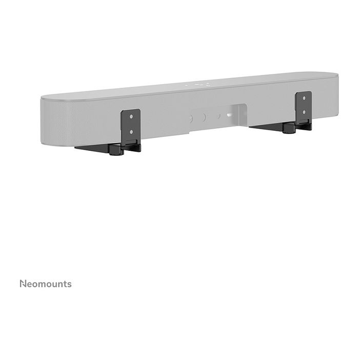 Neomounts AWL29-550BL1 Soporte para Barra de Sonido Universal, Profundidad Ajustable (9-15.4 cm), Negro, Acero, 15 kg