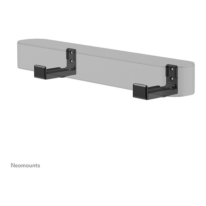 Neomounts AWL29-550BL1 Soporte para Barra de Sonido Universal, Profundidad Ajustable (9-15.4 cm), Negro, Acero, 15 kg