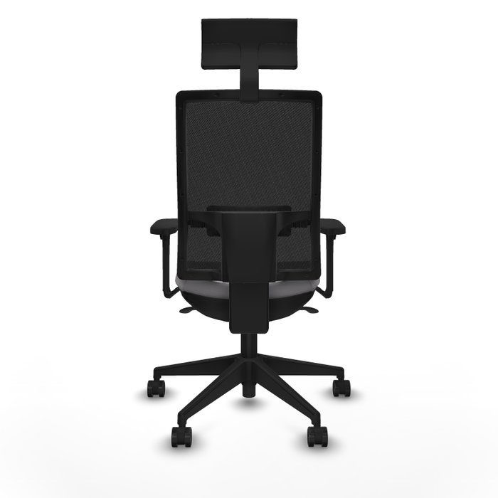 PIQUERAS Y CRESPO Silla de oficina Horna con mecanismo Sincro, Gris y Negro