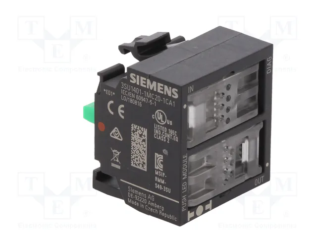 SIEMENS Módulo de control SIRIUS ACT con LED rojo Ø22mm SIEMENS Módulo de control SIRIUS ACT con LED rojo Ø22mm