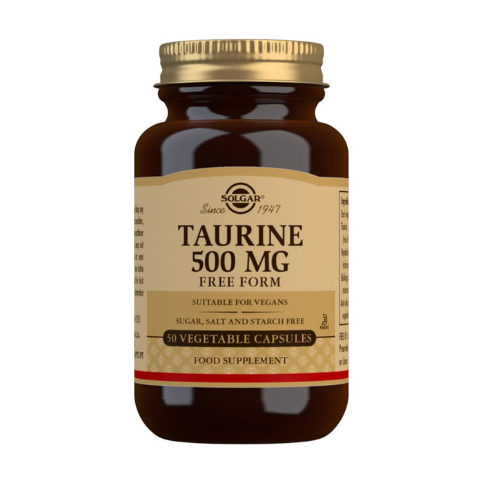 Solgar Taurina 500 mg, 50 cápsulas vegetales