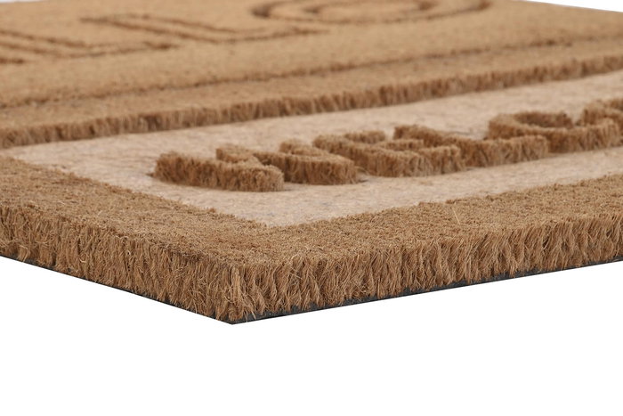 DKD Home Decor Felpudo Marron Coco Goma 45 x 75 cm (2 Unidades) 2.3 cm