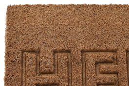 DKD Home Decor Felpudo Marron Coco Goma 45 x 75 cm (2 Unidades) 2.3 cm