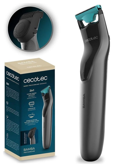 Cecotec Bamba PrecisionCare OneShave Afeitadora y Recortadora Gris