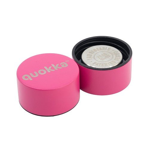 QUOKKA Botella Termo Acero Inoxidable 630 ml, Color Frambuesa Rosa Sólido, Modelo Solid Rasberry Pink