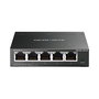 TP-Link Mercusys MS105GS-M2 Switch de Escritorio 5 Puertos 2.5G Multi-Gigabit Ethernet No Administrado, Montaje en Pared, Metal Negro