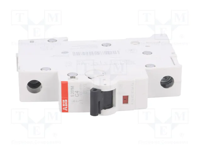ABB S200M-C4 Interruptor magnetotérmico 1 polo 4A 10kA ABB S200M-C4 Interruptor magnetotérmico 1 polo 4A 10kA