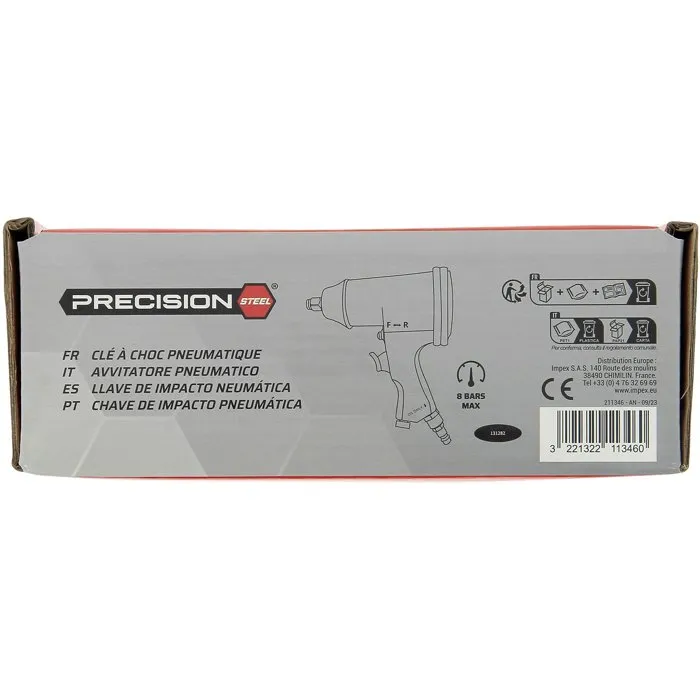 Precision Steel Llave de Impacto Neumática 1/2