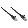 Intellinet Cable de Red Patch Cord Cat6A S/FTP Cobre LSZH 0.25m Negro RJ45 Macho a Macho Chapado en Oro
