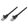 Intellinet Cable de Red Patch Cord Cat6A S/FTP Cobre LSZH 0.25m Negro RJ45 Macho a Macho Chapado en Oro