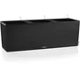 Jardinera LECHUZA Trio Stone 30 - kit completo, negro grafito - autorriego - 100 x 32,5 x 34,5 cm