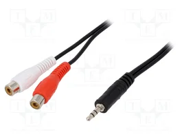 LOGILINK Cable Jack 3,5mm a 2 RCA x 5m