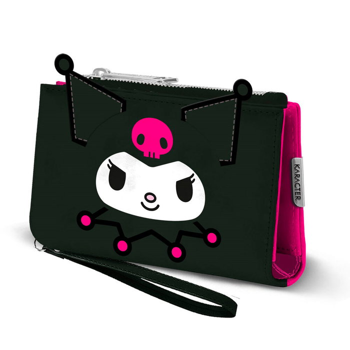 KARACTERMANIA Sanrio Slim Cartera Kuromi Face KARACTERMANIA Sanrio Slim Cartera Kuromi Face