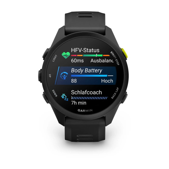 Garmin Forerunner 70, Pantalla AMOLED 3,05 cm, Negro